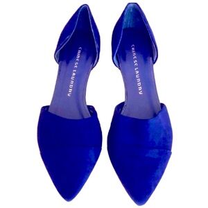 CHINESE LAUNDRY Easy Does It blue suede look flats